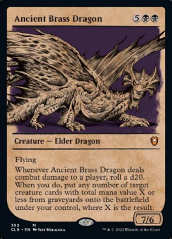 Ancient Brass Dragon (Showcase) [Commander Legends: Battle for Baldur's Gate] | Good Games North