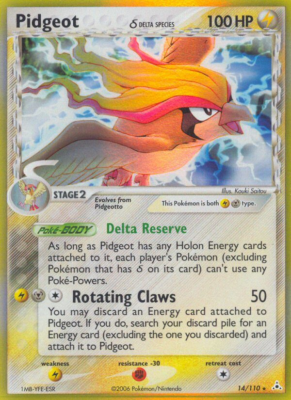 Pidgeot (14/110) (Delta Species) [EX: Holon Phantoms] | Good Games North