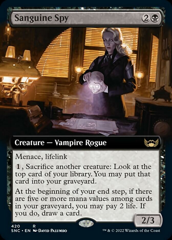 Sanguine Spy (Extended Art) [Streets of New Capenna] | Good Games North