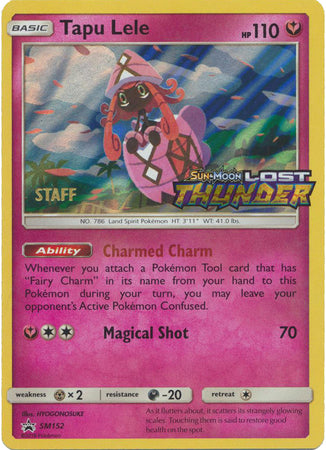 Tapu Lele (SM152) (Staff Prerelease Promo) [Sun & Moon: Black Star Promos] | Good Games North
