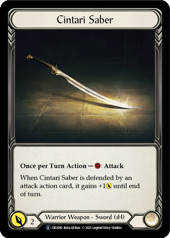 Cintari Saber [U-CRU080-RF] Unlimited Rainbow Foil | Good Games North