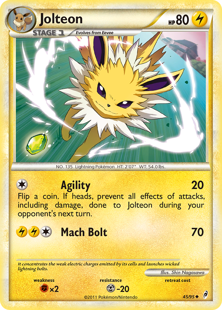 Jolteon (45/95) [HeartGold & SoulSilver: Call of Legends] | Good Games North