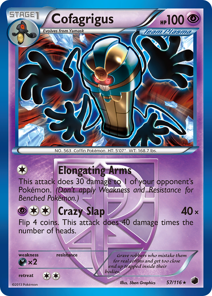 Cofagrigus (57/116) [Black & White: Plasma Freeze] | Good Games North