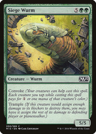 Siege Wurm [Magic 2015] | Good Games North