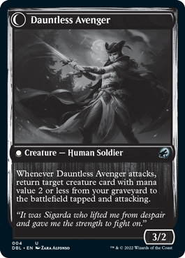 Bereaved Survivor // Dauntless Avenger [Innistrad: Double Feature] | Good Games North