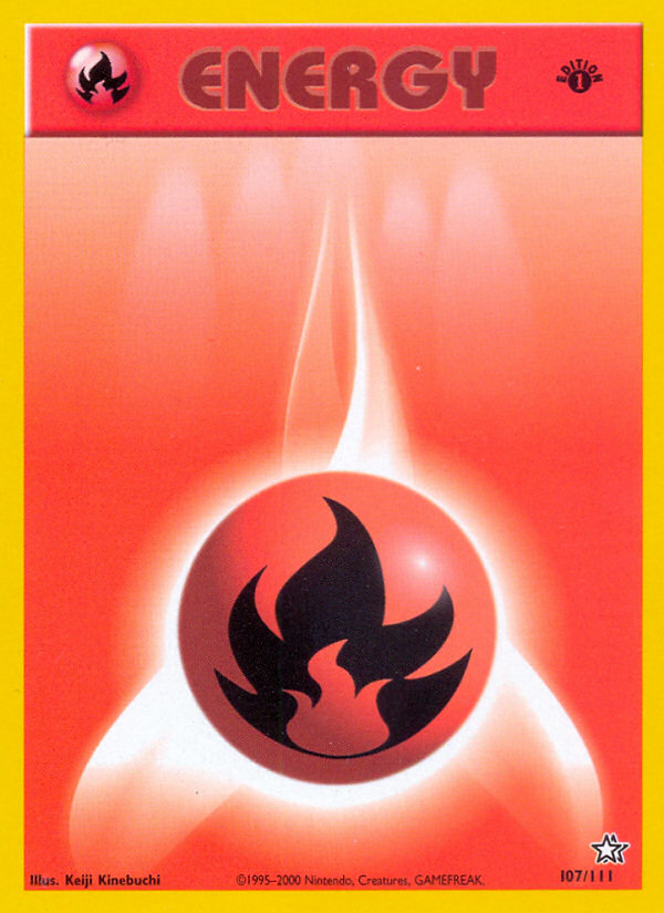 Fire Energy (107/111) [Neo Genesis 1st Edition] | Good Games North