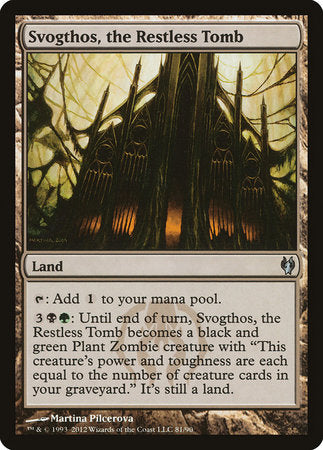Svogthos, the Restless Tomb [Duel Decks: Izzet vs. Golgari] | Good Games North