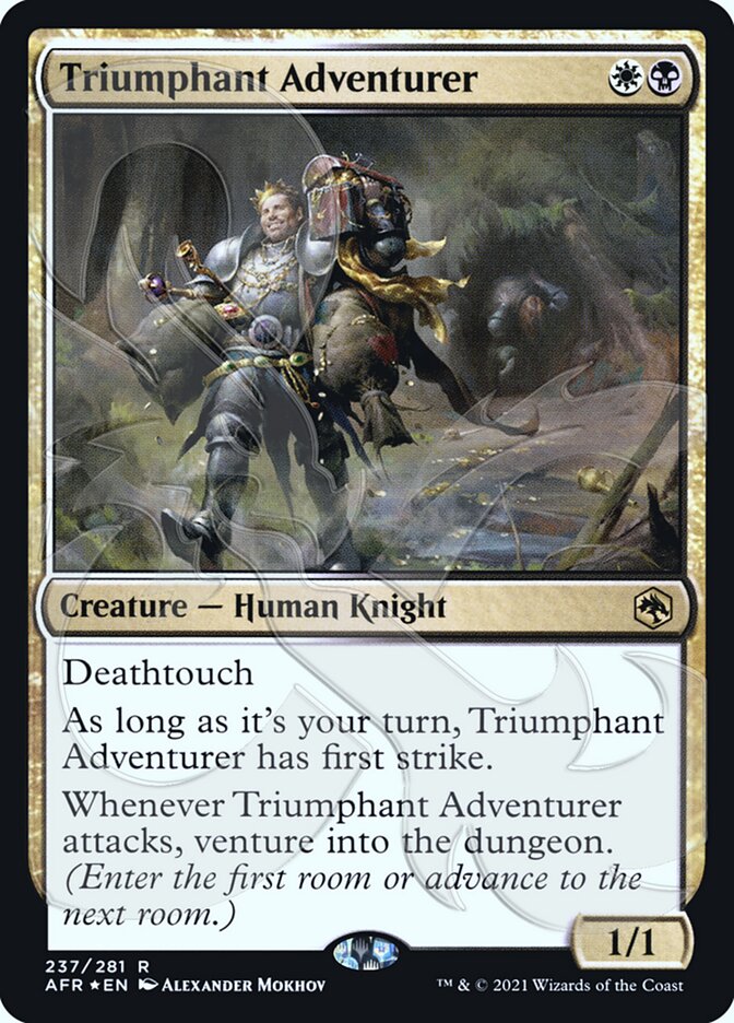 Triumphant Adventurer (Ampersand Promo) [Dungeons & Dragons: Adventures in the Forgotten Realms Promos] | Good Games North