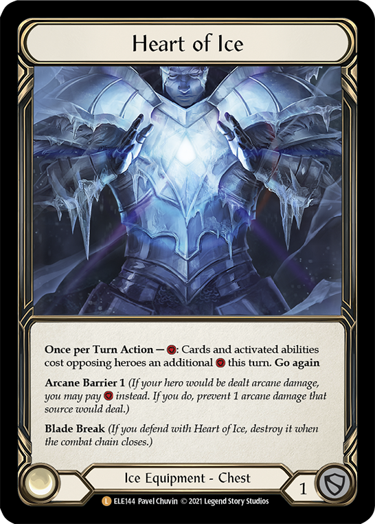 Heart of Ice [ELE144] (Tales of Aria)  1st Edition Cold Foil | Good Games North
