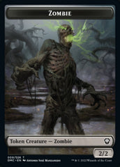 Bird (002) // Zombie Double-sided Token [Dominaria United Tokens] | Good Games North