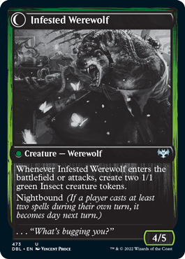 Infestation Expert // Infested Werewolf [Innistrad: Double Feature] | Good Games North