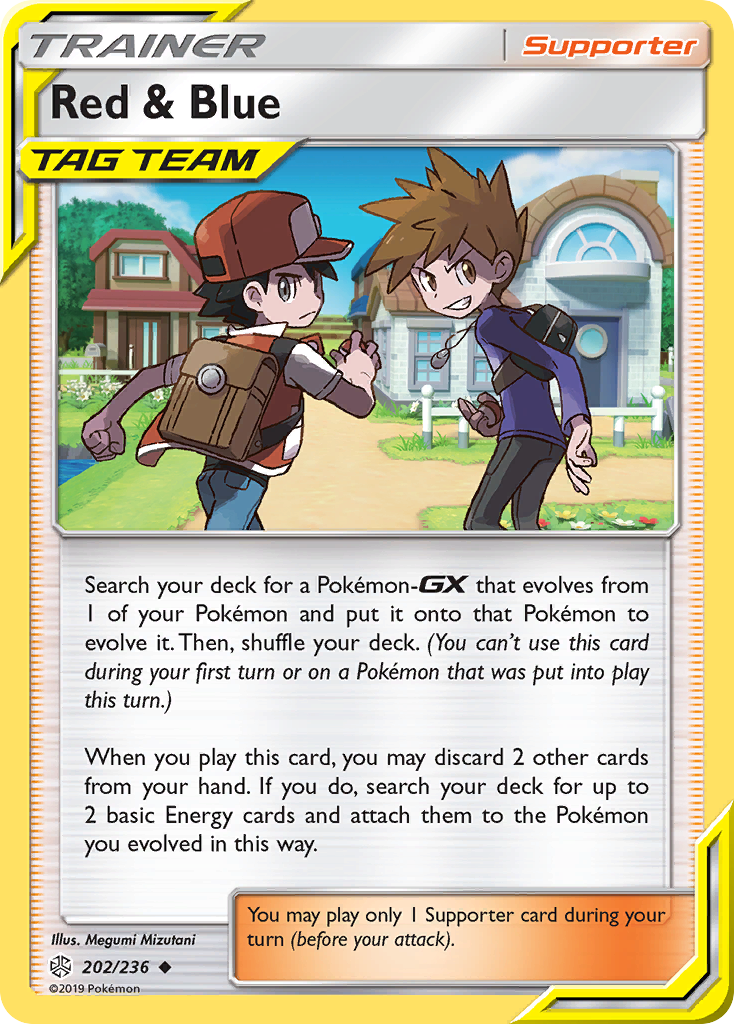 Red & Blue (202/236) [Sun & Moon: Cosmic Eclipse] | Good Games North