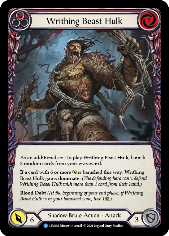 Writhing Beast Hulk [LEV016] (Monarch Levia Blitz Deck) | Good Games North