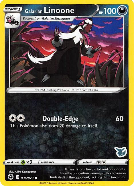 Galarian Linoone (036/073) (Eevee Deck) [Battle Academy 2022] | Good Games North