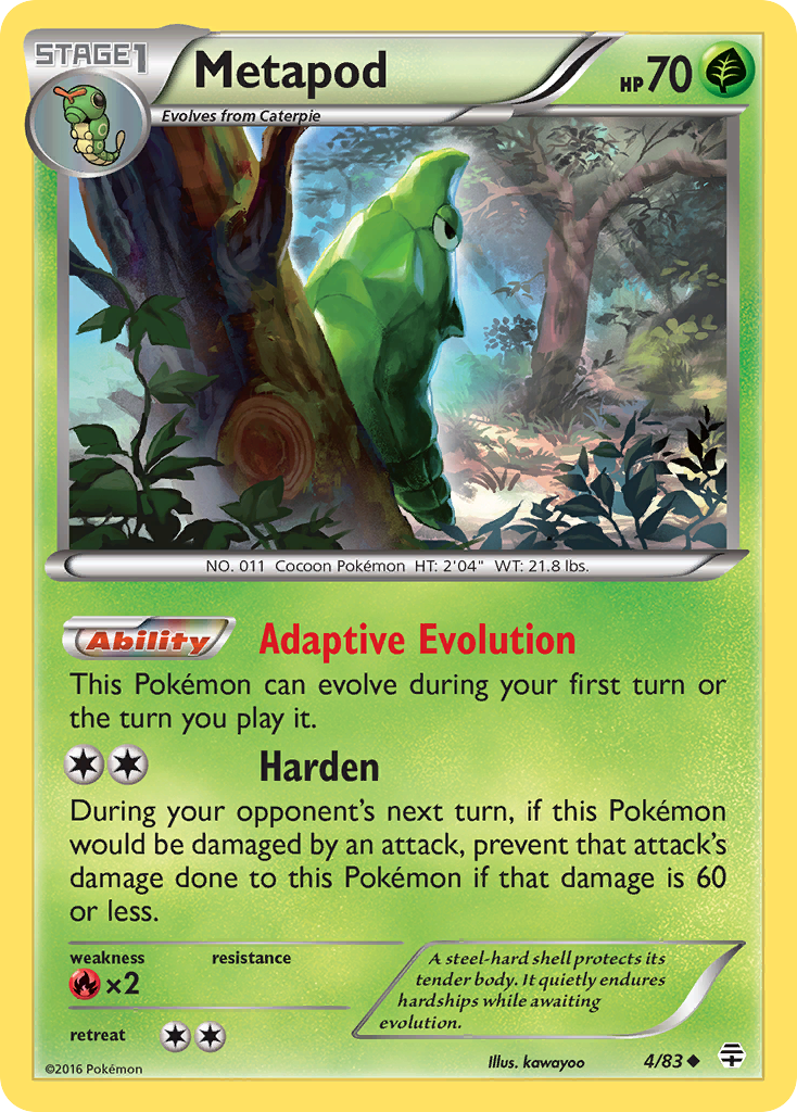 Metapod (4/83) [XY: Generations] | Good Games North