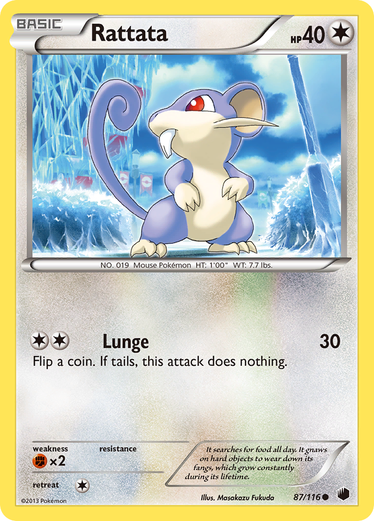 Rattata (87/116) [Black & White: Plasma Freeze] | Good Games North
