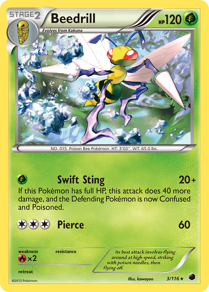 Beedrill (3/116) [Black & White: Plasma Freeze] | Good Games North