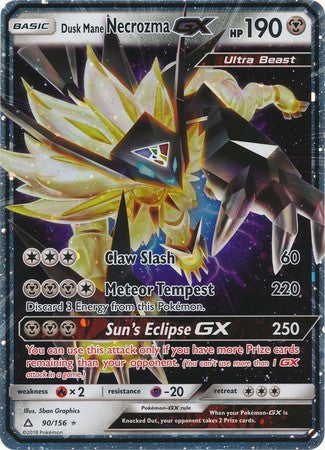 Dusk Mane Necrozma GX (90/156) (Jumbo Card) [Sun & Moon: Ultra Prism] | Good Games North