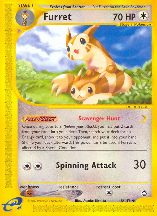 Furret (48/147) [Aquapolis] | Good Games North