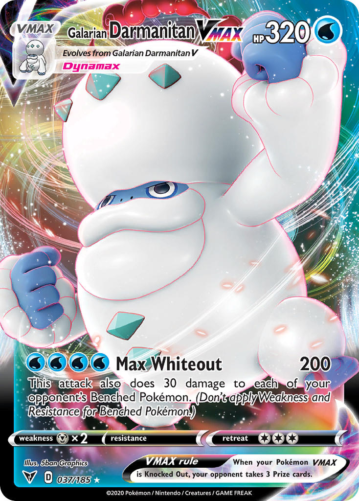 Galarian Darmanitan VMAX (037/185) [Sword & Shield: Vivid Voltage] | Good Games North