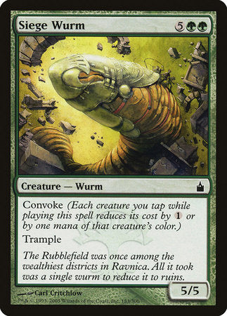 Siege Wurm [Ravnica: City of Guilds] | Good Games North