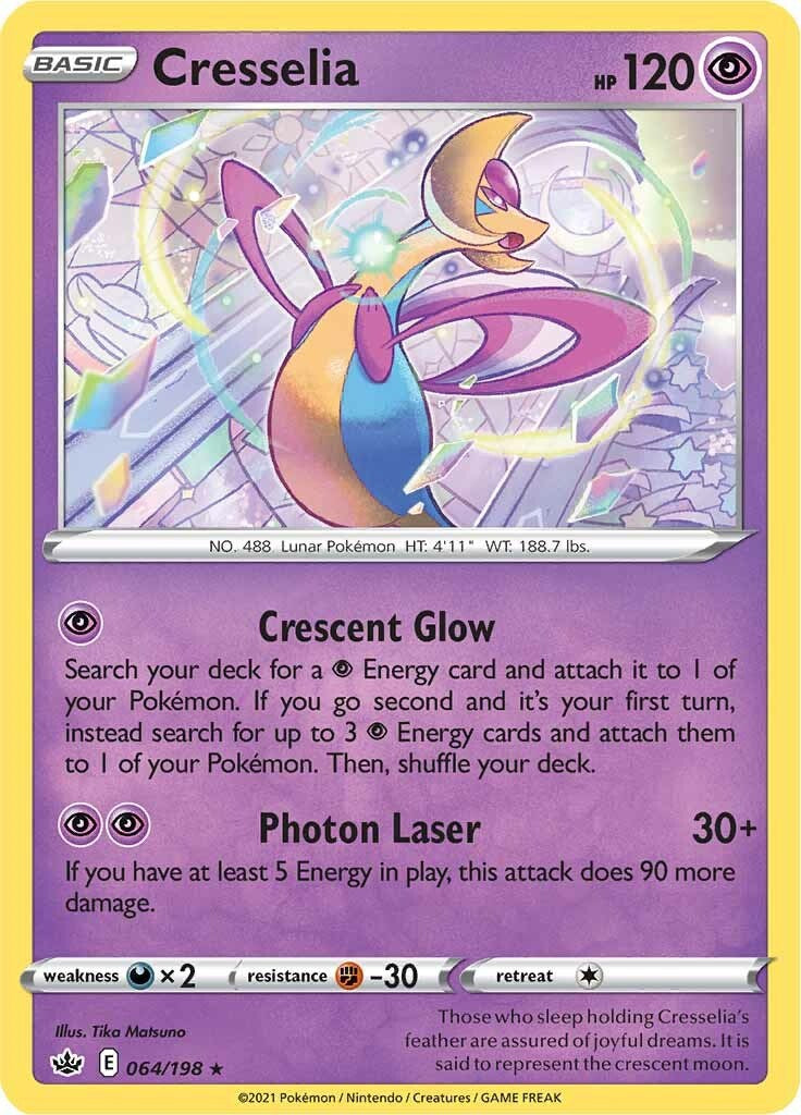 Cresselia (064/198) (Theme Deck Exclusive) [Sword & Shield: Chilling Reign] | Good Games North