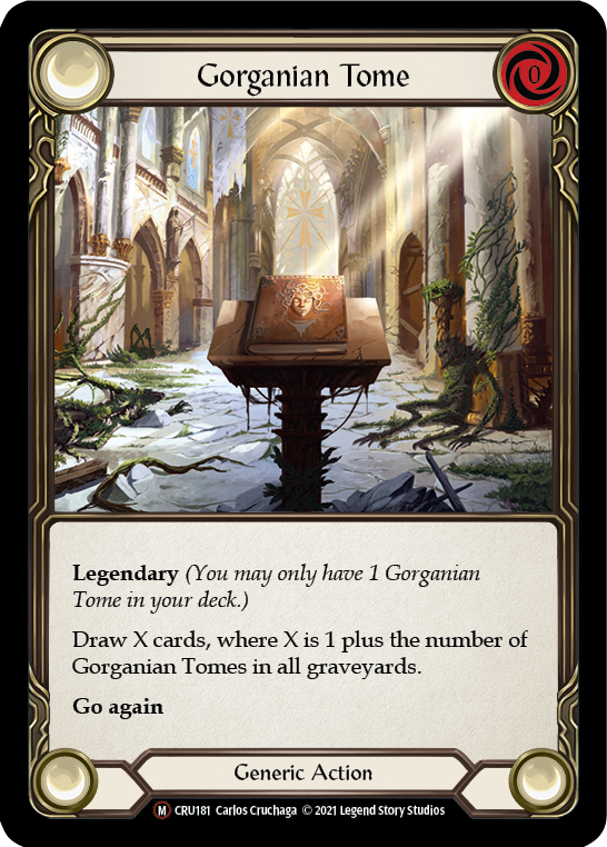 Gorganian Tome [U-CRU181-RF] Unlimited Rainbow Foil | Good Games North