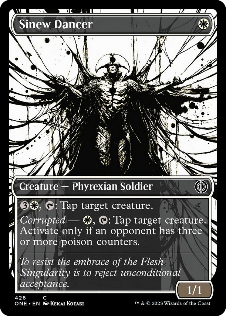 Sinew Dancer (Showcase Ichor Step-and-Compleat Foil) [Phyrexia: All Will Be One] | Good Games North