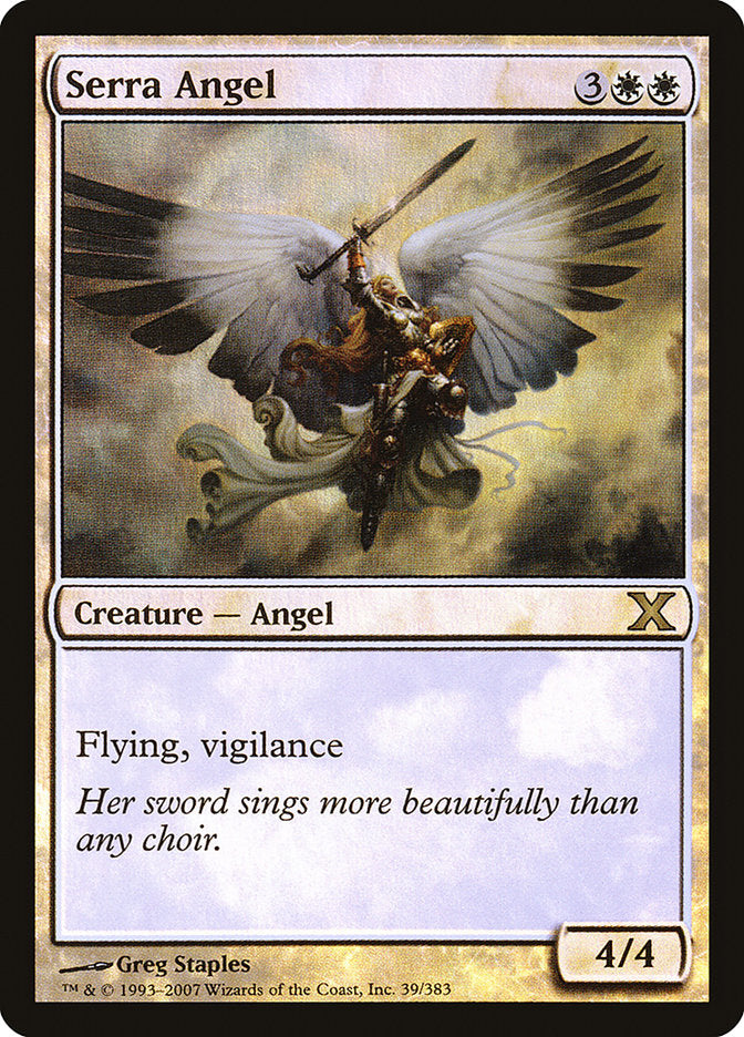 Serra Angel (Premium Foil) [Tenth Edition] | Good Games North