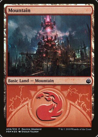 Mountain - Izzet (A04) [GRN Ravnica Weekend] | Good Games North
