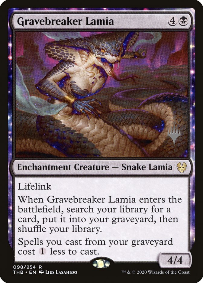 Gravebreaker Lamia (Promo Pack) [Theros Beyond Death Promos] | Good Games North