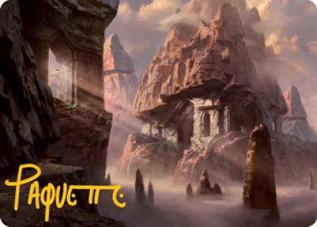 Mountain (277) Art Card (Gold-Stamped Signature) [Dungeons & Dragons: Adventures in the Forgotten Realms Art Series] | Good Games North