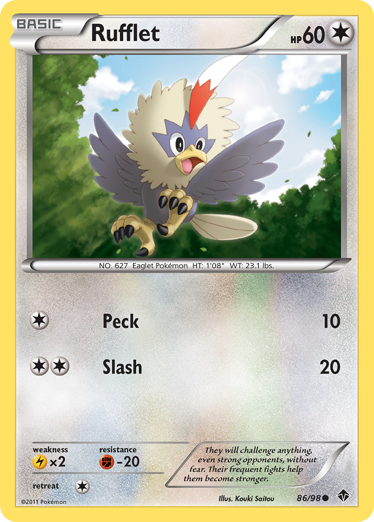 Rufflet (86/98) [Black & White: Emerging Powers] | Good Games North