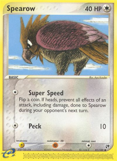 Spearow (81/100) [EX: Sandstorm] | Good Games North