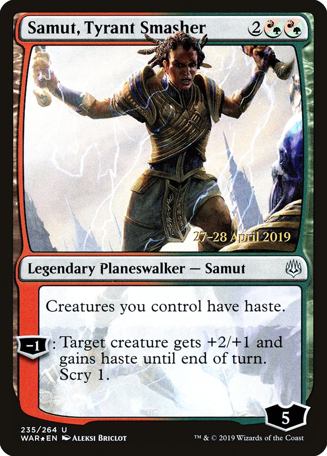 Samut, Tyrant Smasher  [War of the Spark Prerelease Promos] | Good Games North