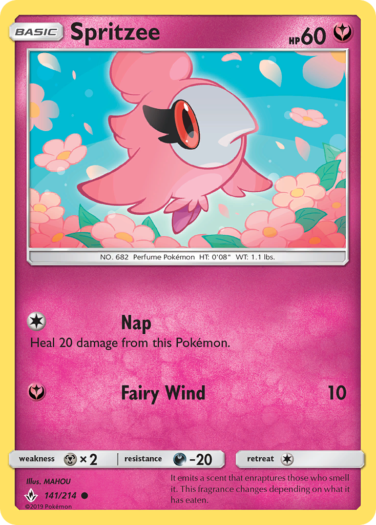 Spritzee (141/214) [Sun & Moon: Unbroken Bonds] | Good Games North