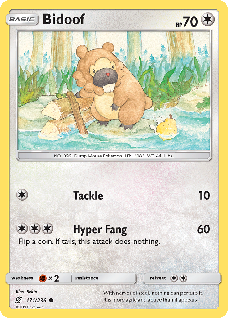 Bidoof (171/236) [Sun & Moon: Unified Minds] | Good Games North