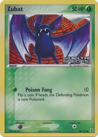 Zubat (88/113) (Stamped) [EX: Delta Species] | Good Games North