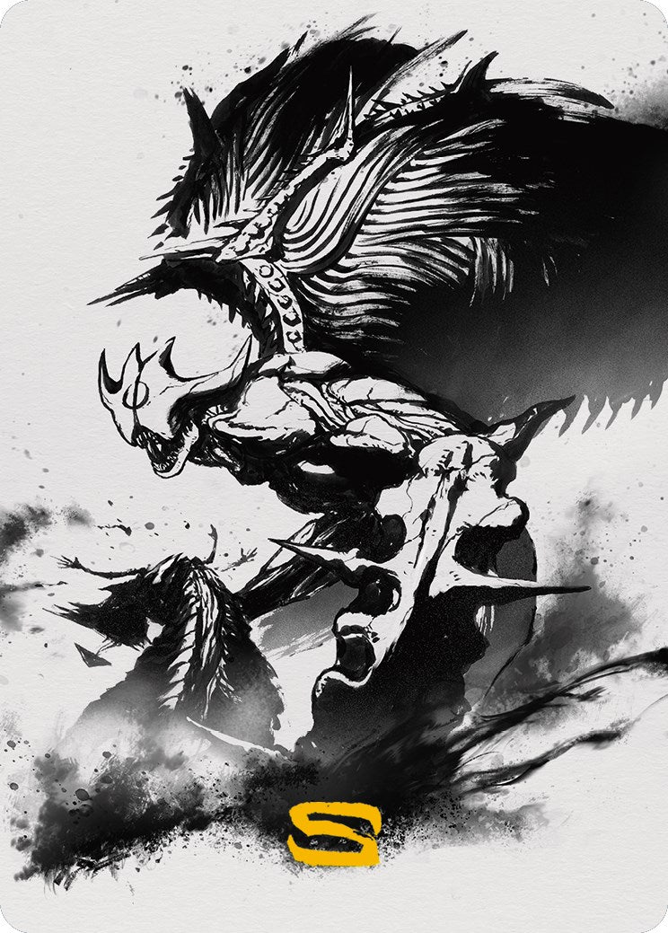 Phyrexian Vindicator 2 Art Card (Gold-Stamped Signature) [Phyrexia: All Will Be One Art Series] | Good Games North