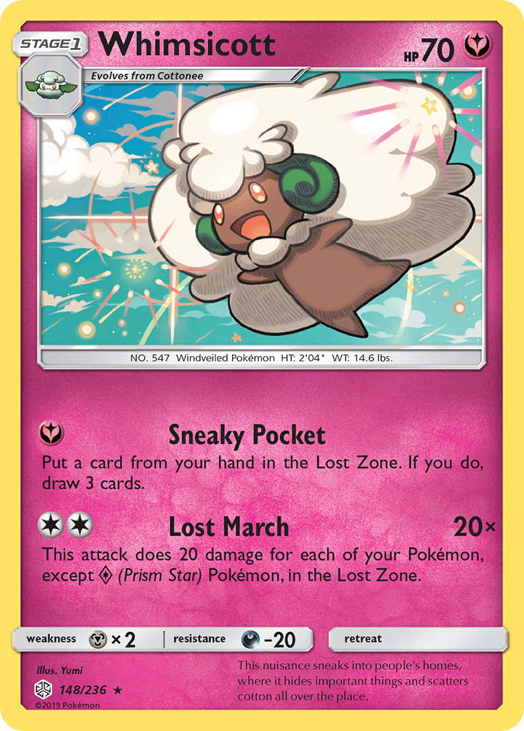 Whimsicott (148/236) [Sun & Moon: Cosmic Eclipse] | Good Games North