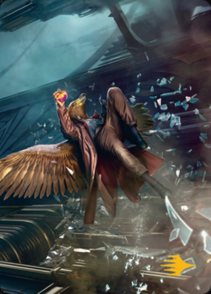 Skyway Robber Art Card (Gold-Stamped Signature) [Streets of New Capenna Art Series] | Good Games North
