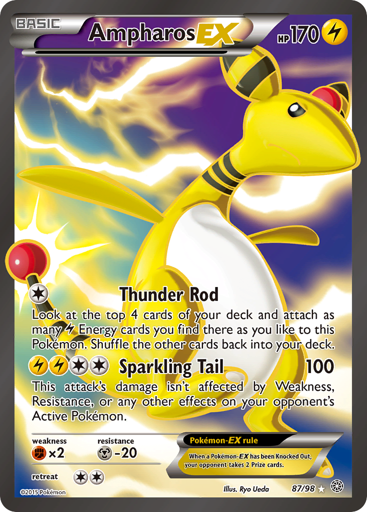 Ampharos EX (87/98) [XY: Ancient Origins] | Good Games North