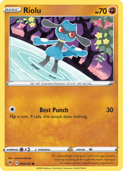Riolu (090/185) [Sword & Shield: Vivid Voltage] | Good Games North
