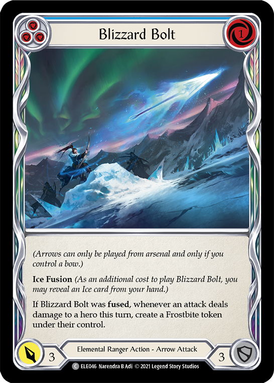 Blizzard Bolt (Blue) [ELE046] (Tales of Aria)  1st Edition Normal | Good Games North
