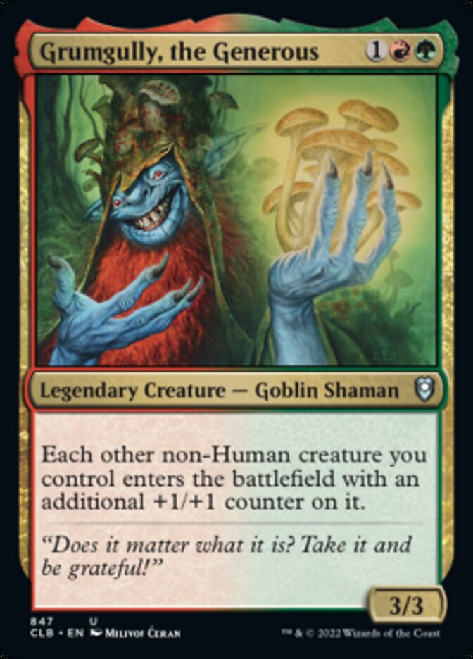 Grumgully, the Generous [Commander Legends: Battle for Baldur's Gate] | Good Games North