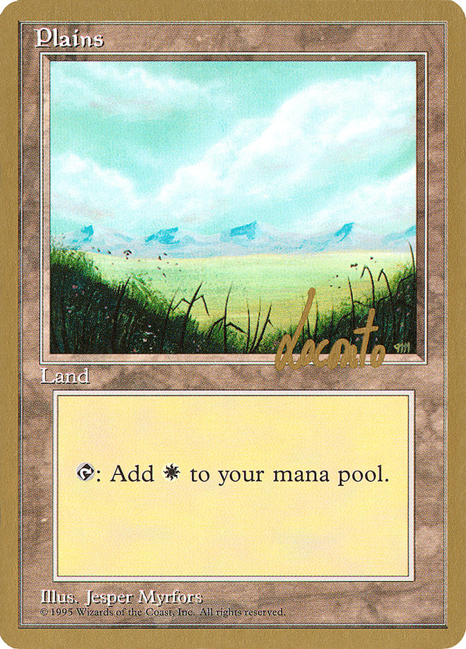 Plains (ml366) (Michael Loconto) [Pro Tour Collector Set] | Good Games North
