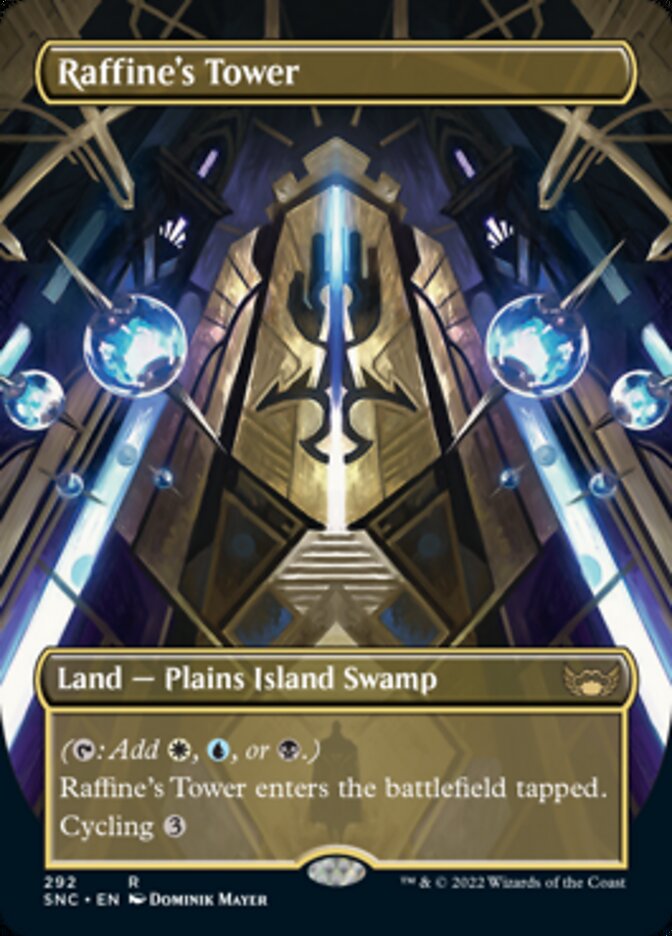 Raffine's Tower (Borderless Alternate Art) [Streets of New Capenna] | Good Games North
