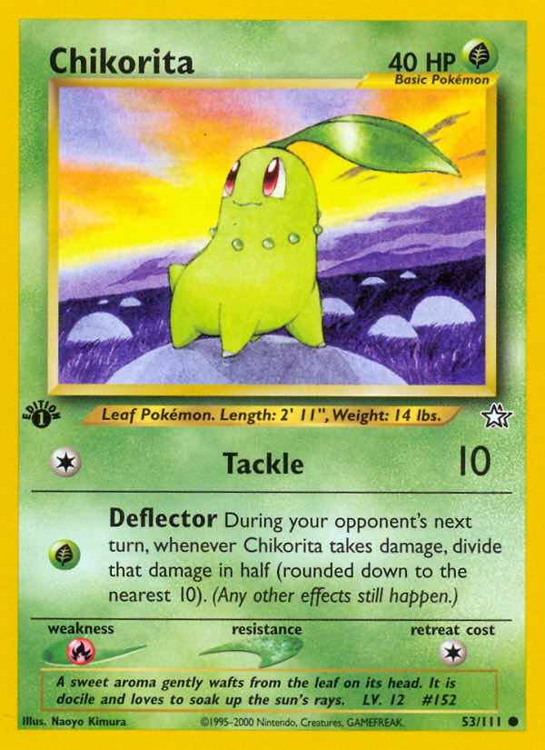 Chikorita (53/111) [Neo Genesis 1st Edition] | Good Games North