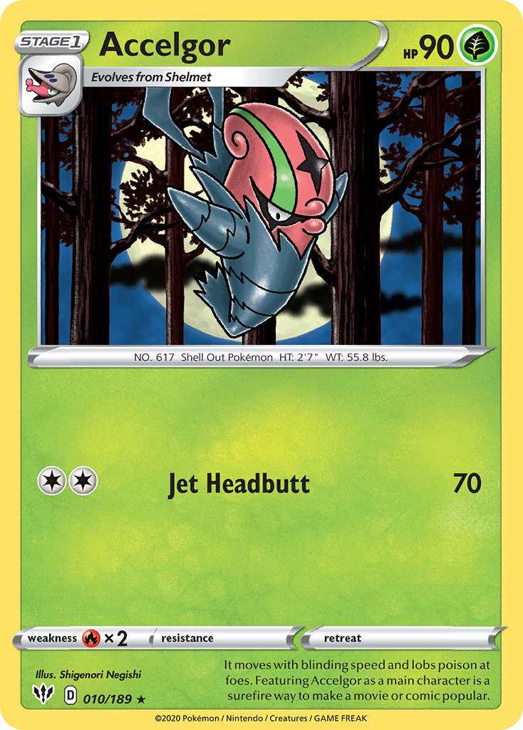 Accelgor (010/189) [Sword & Shield: Darkness Ablaze] | Good Games North
