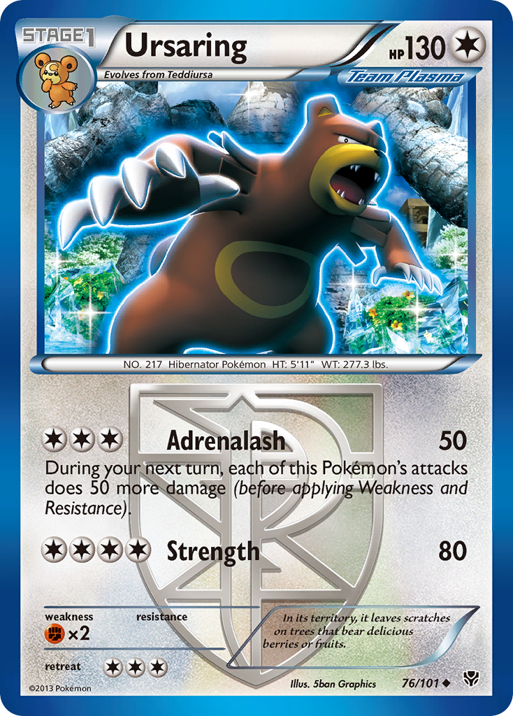 Ursaring (76/101) [Black & White: Plasma Blast] | Good Games North